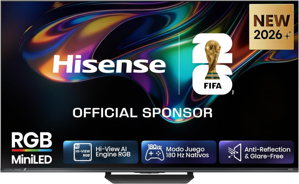 Hisense 55UR8S - RGB MiniLED Smart TV 55p